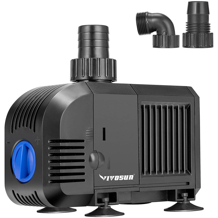 VIVOSUN 800GPH Submersible Ultra Quiet Water Pump(3000L/H, 55W) With 9